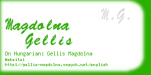 magdolna gellis business card